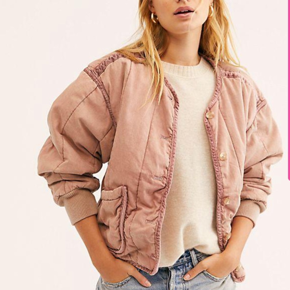 Free People Mixed Signals bomber
